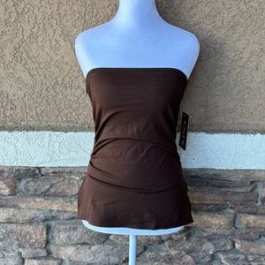 Chocolate Brown Strapless Camisole
